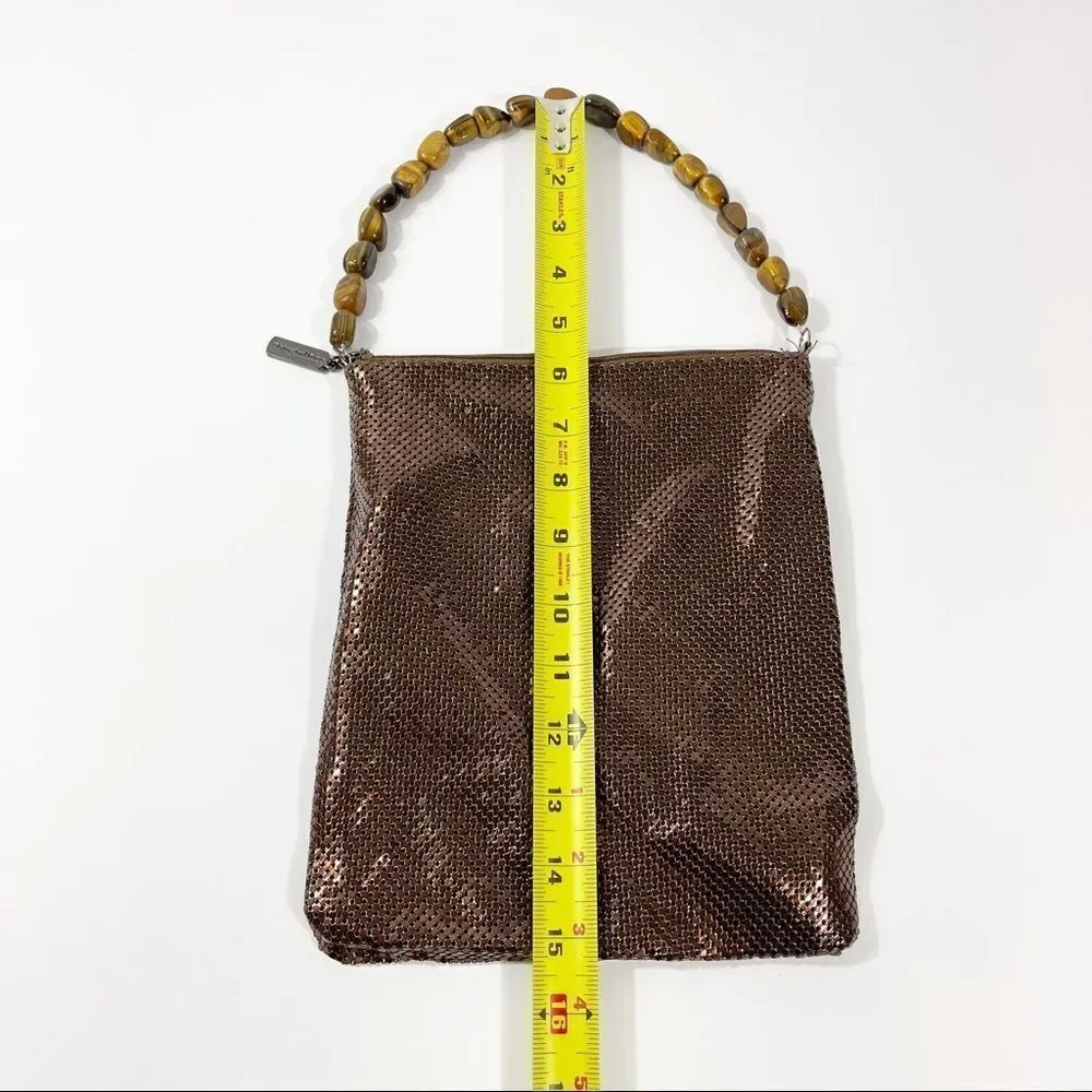 Bronze Whiting & Davis Mesh Bag - Picture 7 of 10